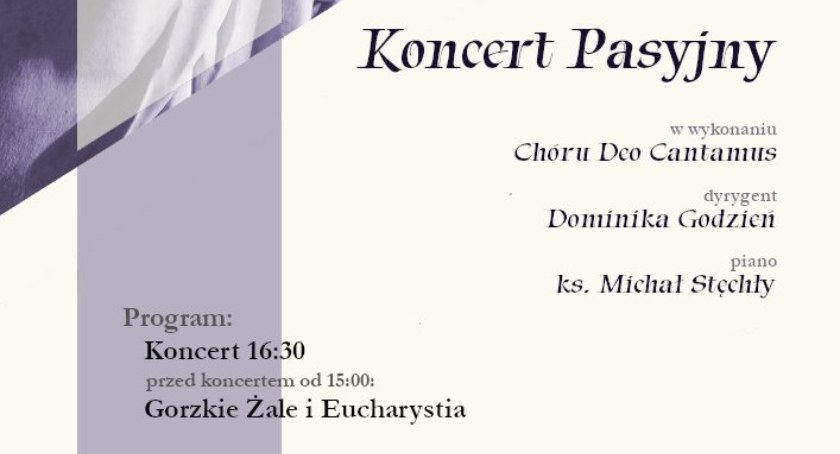 Koncert Pasyjny Deo Cantamus w Tuczempach
