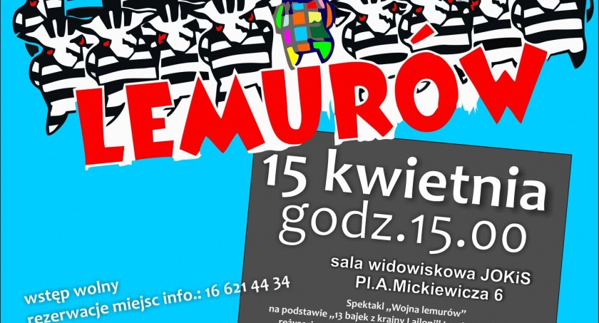 Wojna Lemurów - nowy spektakl Teatru Plaster działającego w Jarosławiu