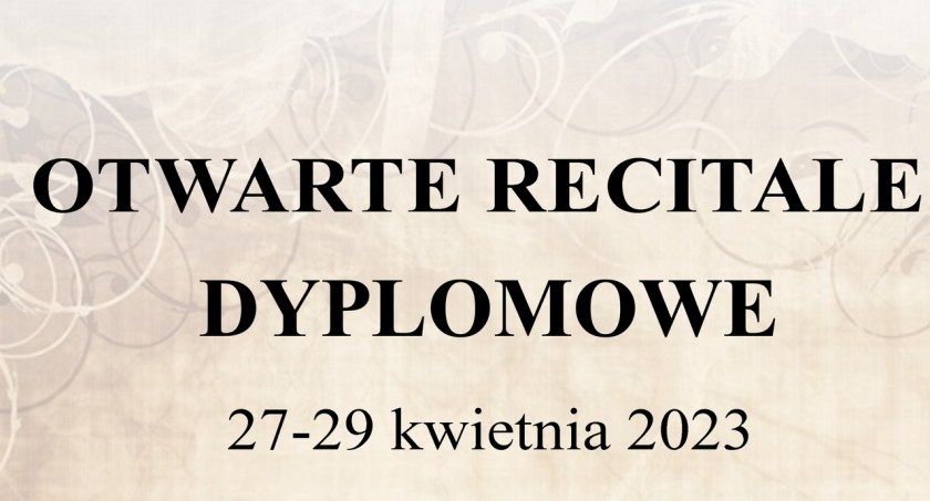 Otwarte recitale dyplomowe uczniów szkoły muzycznej w Jarosławiu