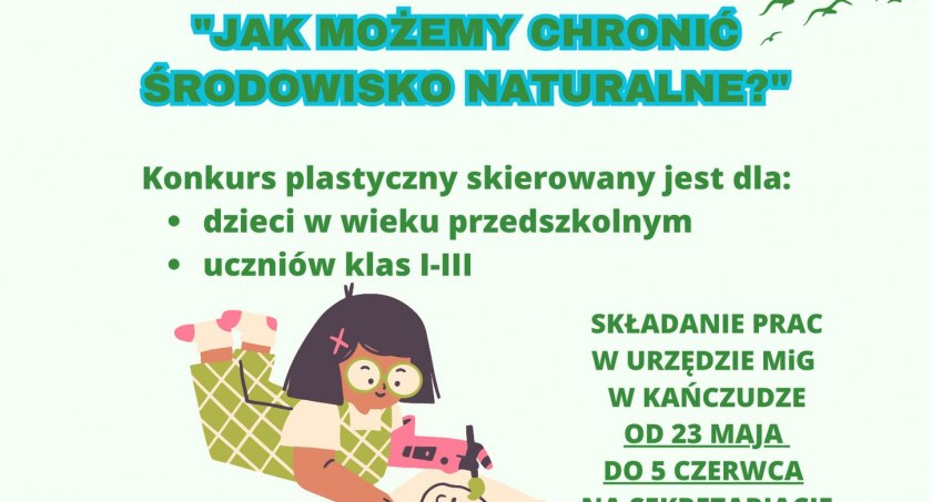 Jak możemy chronić środowisko naturalne - konkurs plastyczny w gminie Kańczuga