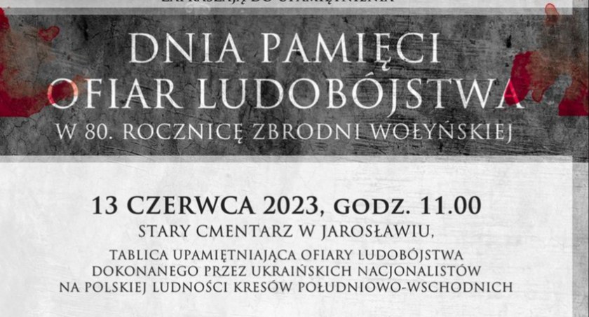 Dzień Pamięci Ofiar Ludobójstwa w Jarosławiu