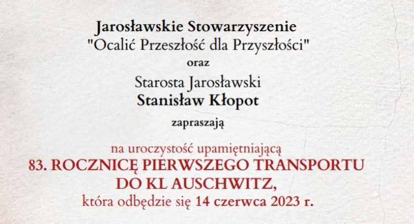 83. rocznica pierwszego transportu do KL Auschwitz