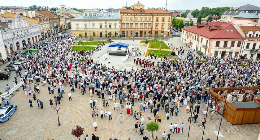 Jarosławska procesja w uroczystość Bożego Ciała z lotu ptaka [FOTO] 