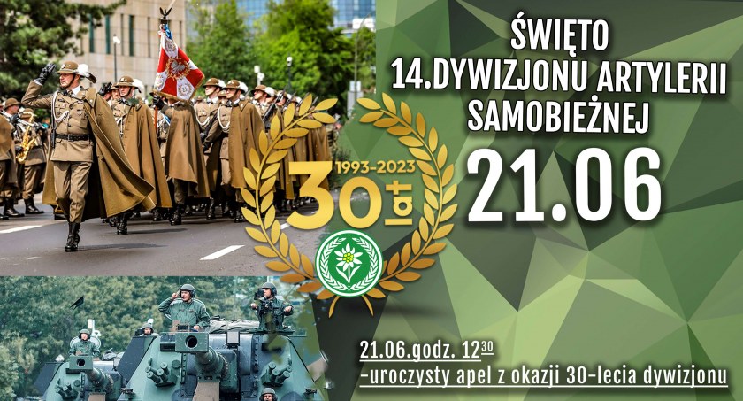 Święto 14. dywizjonu artylerii samobieżnej i odsłonięcie muralu 
