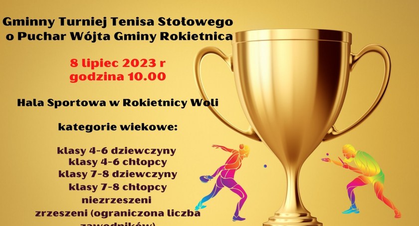 Turniej Tenisa Stołowego o Puchar Wójta Gminy Rokietnica