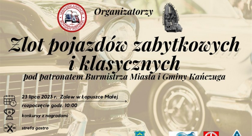 Zlot Pojazdów Zabytkowych i Klasycznych w Łopuszce Małej