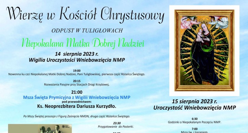 Wierzę w Kościół Chrystusowy - Odpust w Tuligłowach