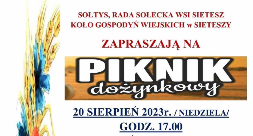 Piknik dożynkowy w Sieteszy