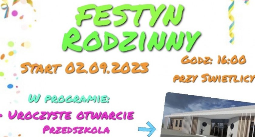 Otwarcie przedszkola i Festyn Rodzinny w Sobiecinie