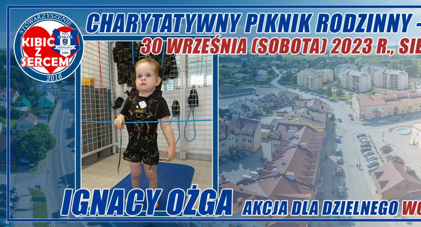 Charytatywny Piknik Rodzinny za zakończenie lata i akcja dla dzielnego wojownika Ignasia w Sieniawie