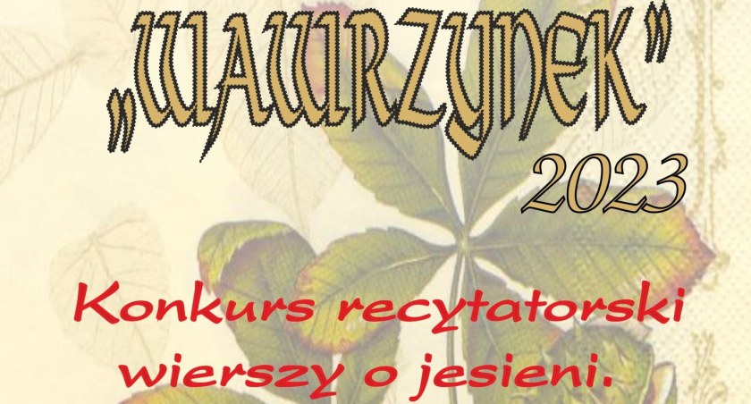 Konkurs recytatorski wierszy o jesieni WAWRZYNEK 