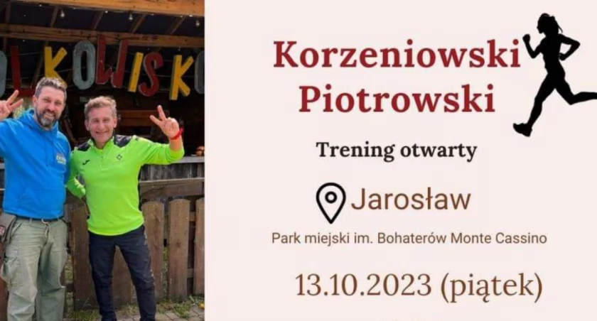 Otwarty trening z Robertem Korzeniowskim w Parku miejskim im. Bohaterów Monte Cassino w Jarosławiu