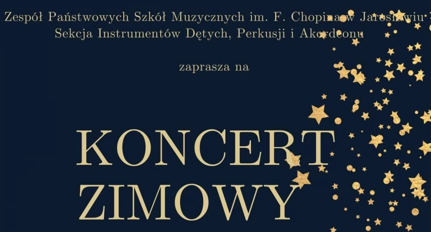 Koncert zimowy w wykonaniu uczniów w sali koncertowej ZPSM im. F. Chopina w Jarosławiu