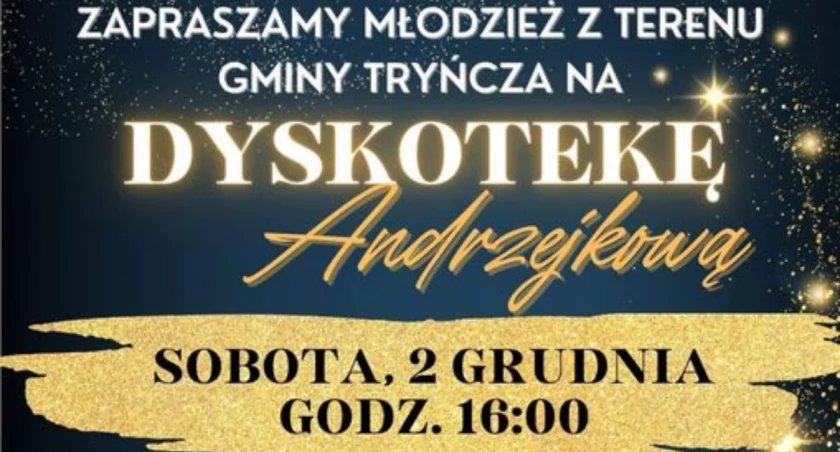 Dyskoteka Andrzejkowa dla młodzieży z terenu Gminy Tryńcza