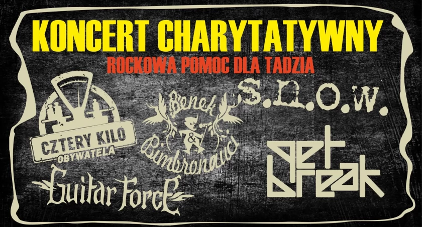 Koncert Charytatywny - Rockowa pomoc dla Tadzia w Decybel Music Pub Jarosław