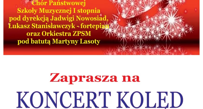 Koncert kolęd w w wykonaniu chóru i orkiestry szkoły muzycznej 