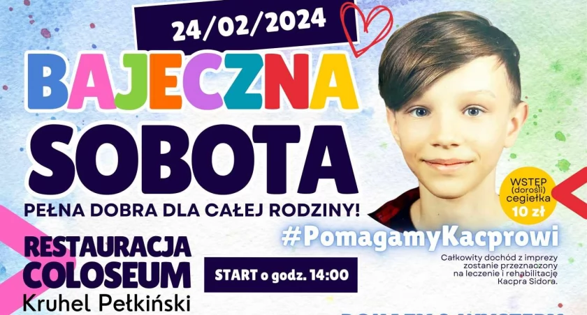 Bajeczna Sobota w Coloseum w Jarosławiu. Pomagamy Kamilowi Sidorowi