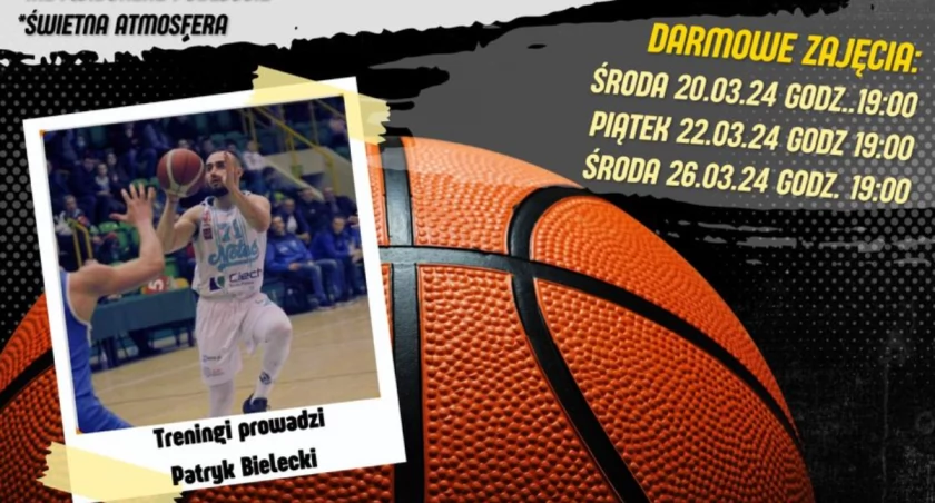Darmowe treningi koszykarskie z Patrykiem Bieleckim w Zarzeczu