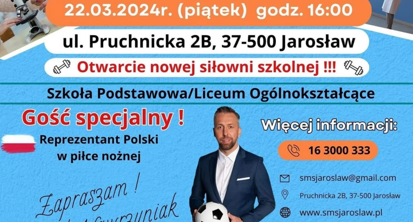 Jakub Wawrzyniak gościem specjalnym Dnia Otwartego w SMS Jarosław 
