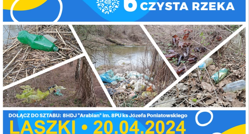 Operacja Czysta Rzeka. Harcerze będą sprzątać brzegi rzeki Szkło w Laszkach. Dołącz do nich!