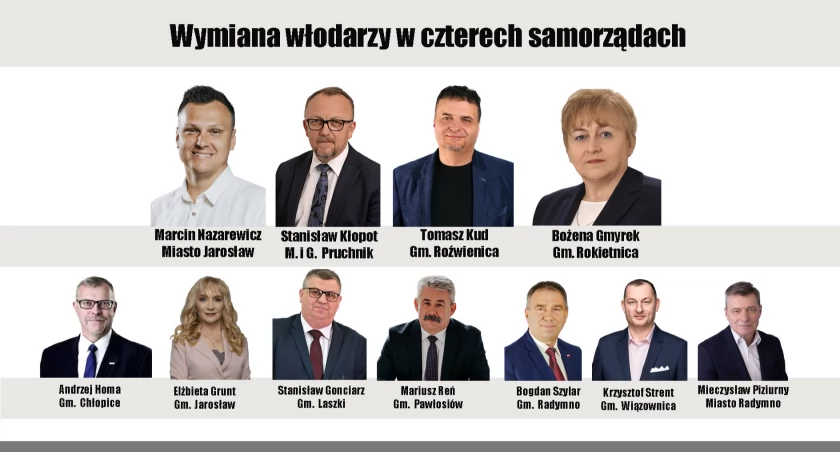 Marcin Nazarewicz, Stanisław Kłopot, Tomasz Kud i Bożena Gmyrek to nowi samorządowi włodarze w powiecie jarosławskim
