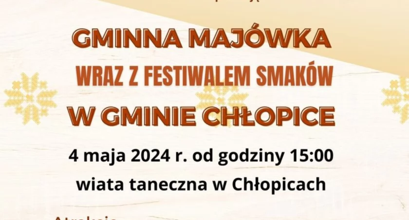 Gminna Majówka wraz z Festiwalem Smaków w Gminie Chłopice