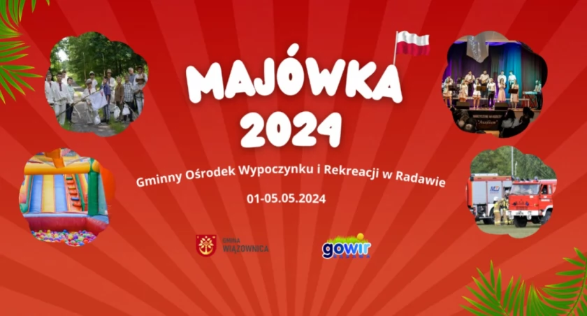 Majówka w GOWiR w Radawie: dyskoteki, koncert pieśni patriotycznych, projekcja filmu autorstwa mieszkańców Mołodycza, pokazy strażackie 