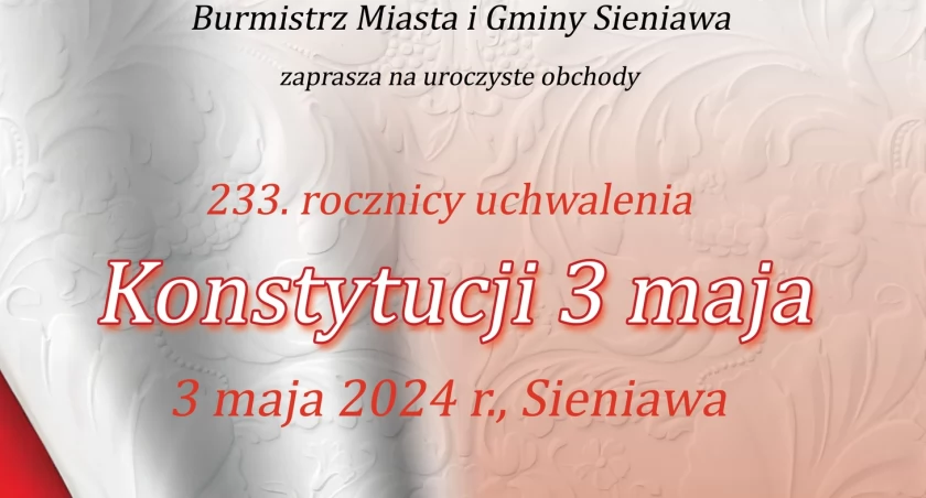 Obchody 233. rocznicy uchwalenia Konstytucji 3 Maja w Sieniawie 