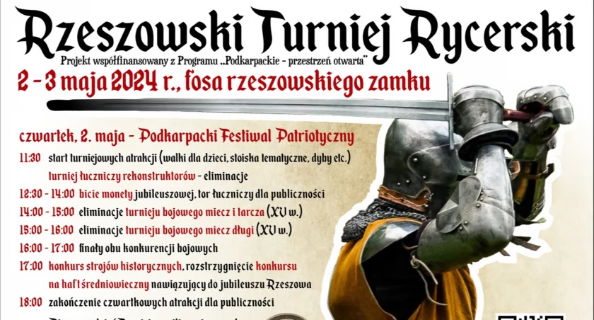 Rzeszowski Turniej Rycerski w fosie zamku w Rzeszowie
