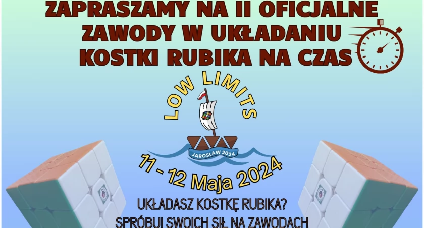 II oficjalne zawody w układaniu kostki Rubika na czas CUBE4FUN LOW LIMITS JAROSŁAW 2024