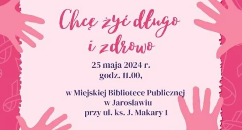 Chcę żyć długo i zdrowo - spotkanie z Jarosławskimi Amazonkami w Bibliotece Miejskiej w Jarosławiu