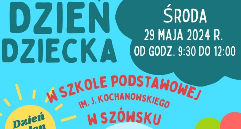 Dzień Dziecka w Szkole Podstawowej im. J. Kochanowskiego w Szówsku