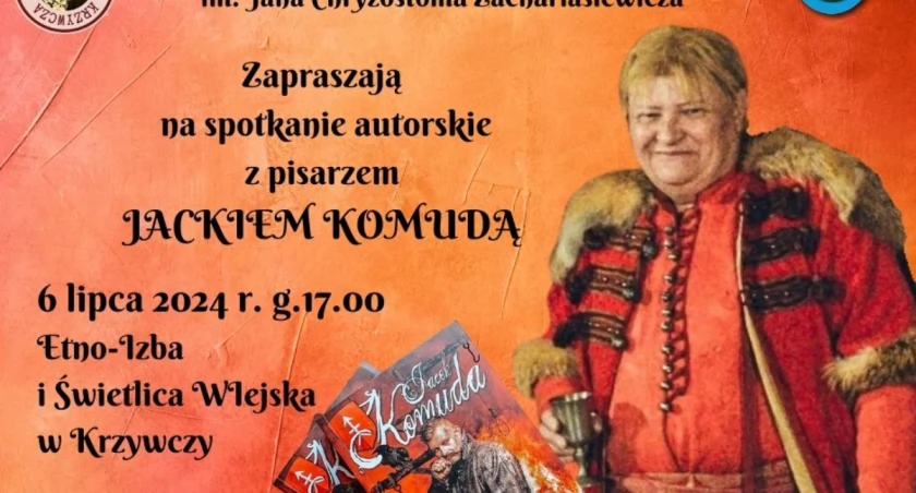 Spotkanie z pisarzem Jackiem Komudą w Krzywczy 