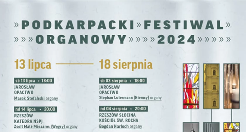 Podkarpacki Festiwal Organowy - Marek Stefański w Opactwie  w Jarosławiu  
