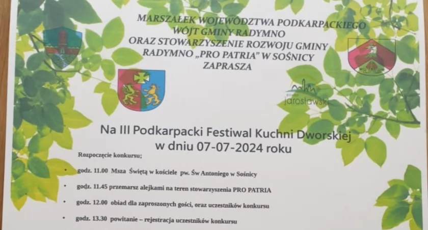 III Podkarpacki Festiwal Kuchni Dworskiej w Sośnicy w gminie Radymno