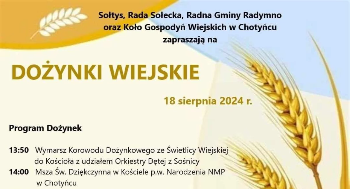 Dożynki Wiejskie w Chotyńcu w gminie Radymno