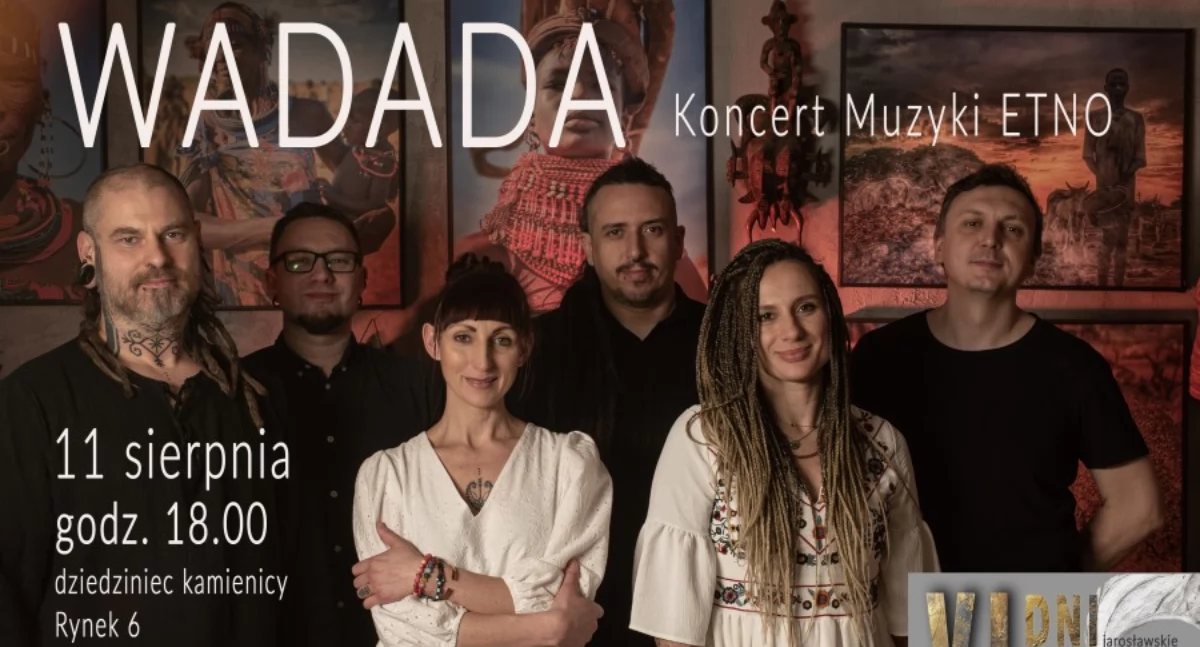 Koncert Muzyki Etno WADADA na dziedzińcu kamienicy Rynek 6 w Jarosławiu
