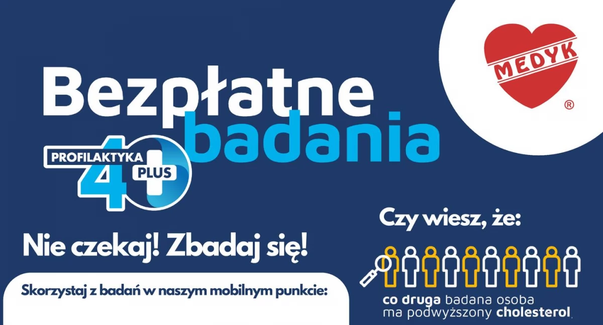 Bezpłatne badania. Profilaktyka 40+ na Rynku w Jarosławiu