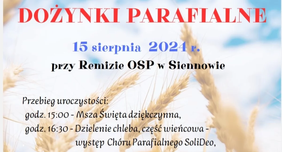 Dożynki Parafialne w Siennowie 
