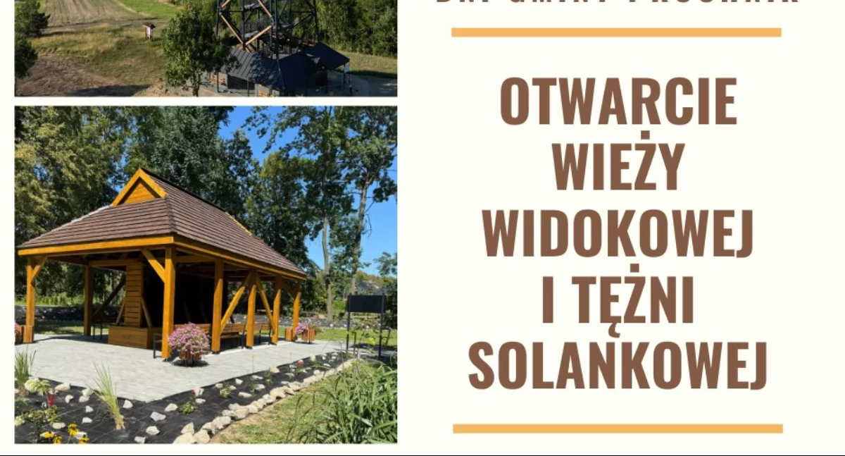 Otwarcie wieży widokowej i tężni solankowej w Pruchniku
