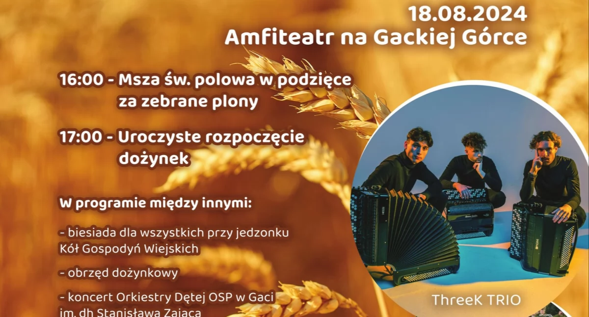 Dożynki Gminne na Gackiej Górce w Gaci 