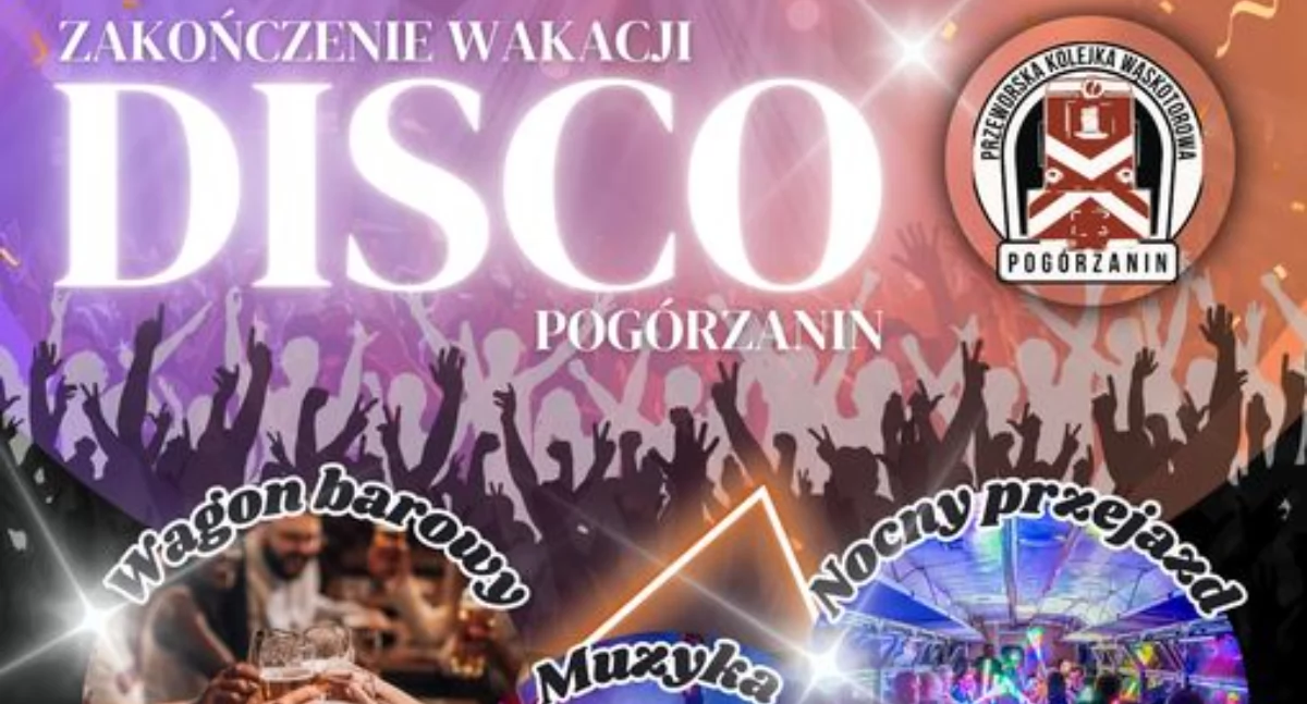 DISCO. Zakończenie wakacji. Nocny przejazd Pogórzaninem Przeworsk Wąski-Szklary