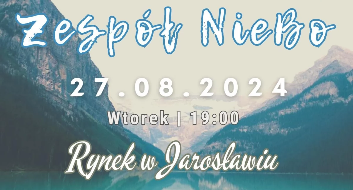Wieczór Uwielbienia z zespołem NIEBO na Rynku w Jarosławiu
