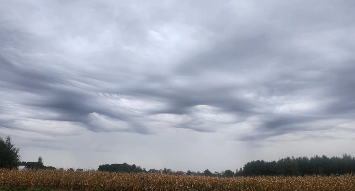 Asperitas, takie chmury dziś mogliśmy zobaczyć na niebie