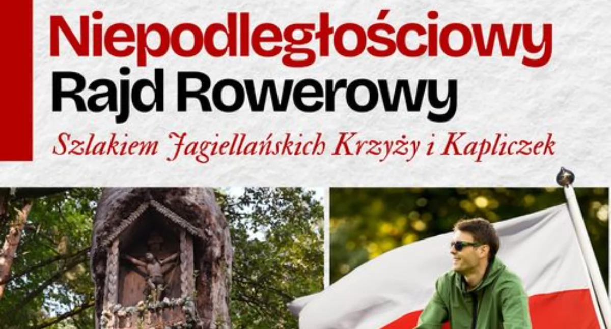 Niepodległościowy Rajd Rowerowy Szlakiem Jagiellańskich Krzyży i Kapliczek w gminie Tryńcza