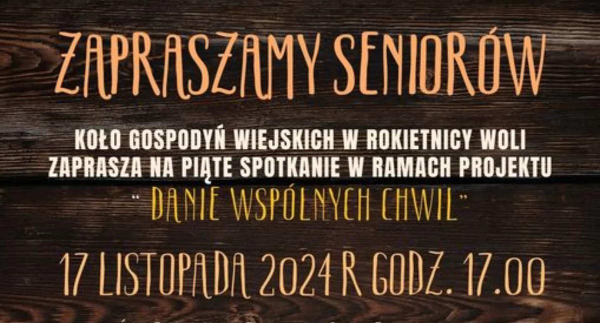 Spotkanie Seniorów w Rokietnicy Woli 