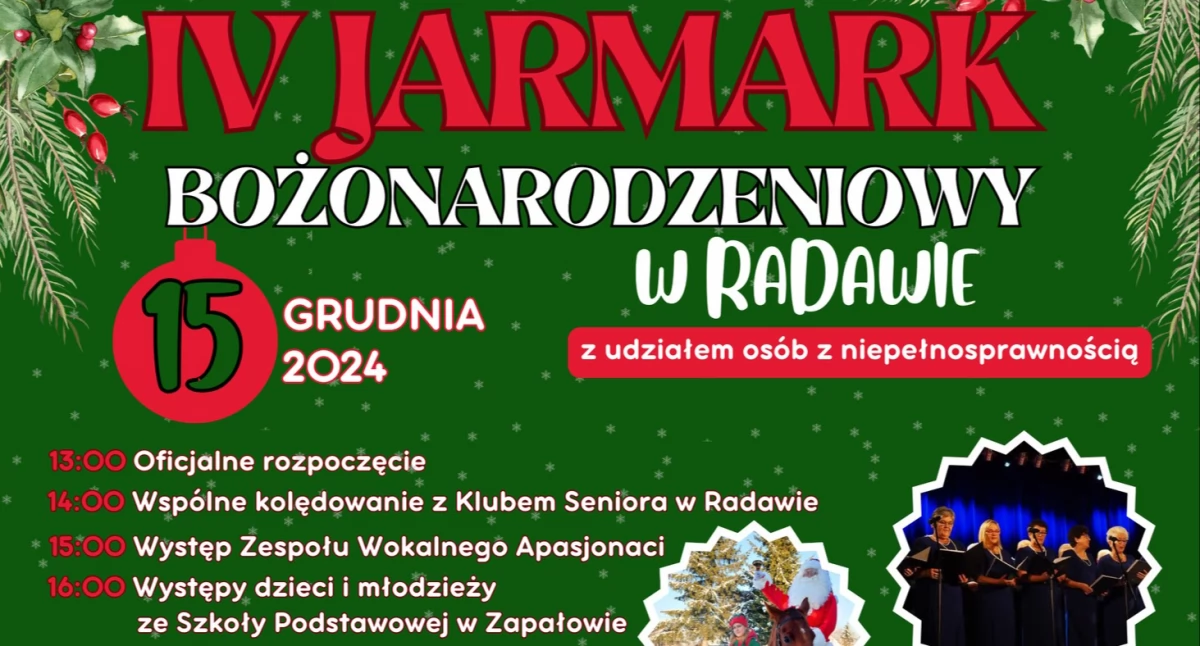 IV Jarmark Bożonarodzeniowy w Radawie