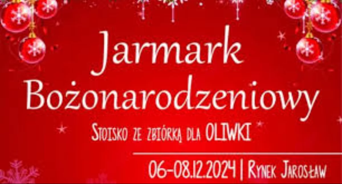 Zbiórka dla Oliwki podczas Jarmarku Bożonarodzeniowego  w Jarosławiu