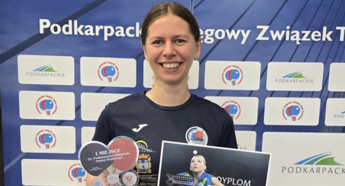 Justyna Chrzanowska z AKTS Amator Jarosław zwyciężczynią Podkarpackiej Olimpiady Tenisa Stołowego