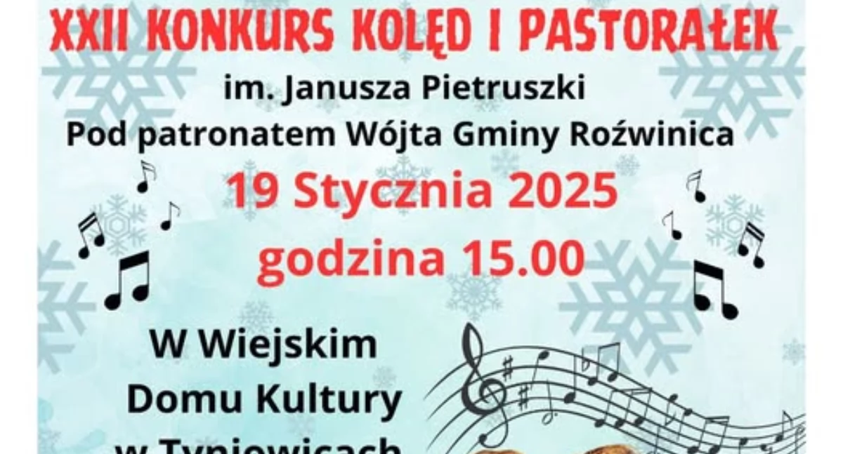 XXII Konkurs Kolęd i Pastorałek im. Janusza Pietruszki w Tyniowicach 